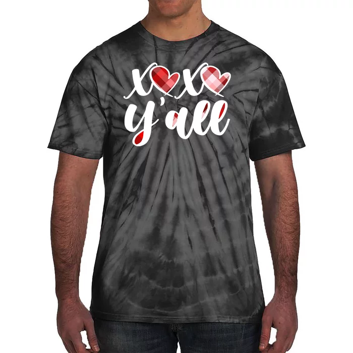 Cute Valentine's Day XOXO Y'all Tie-Dye T-Shirt