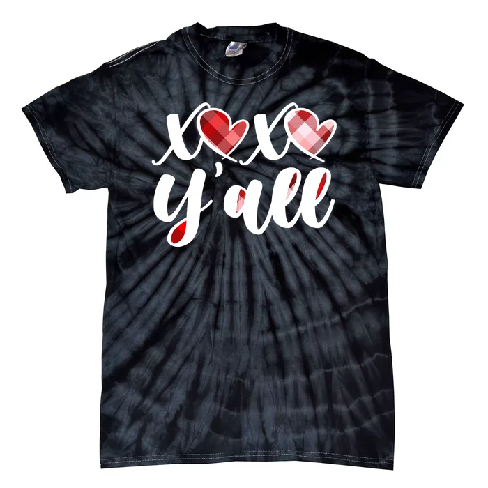 Cute Valentine's Day XOXO Y'all Tie-Dye T-Shirt