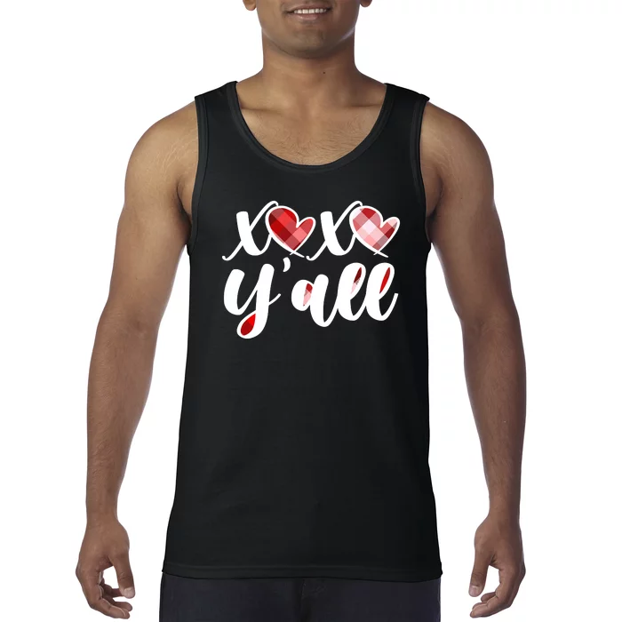 Cute Valentine's Day XOXO Y'all Tank Top