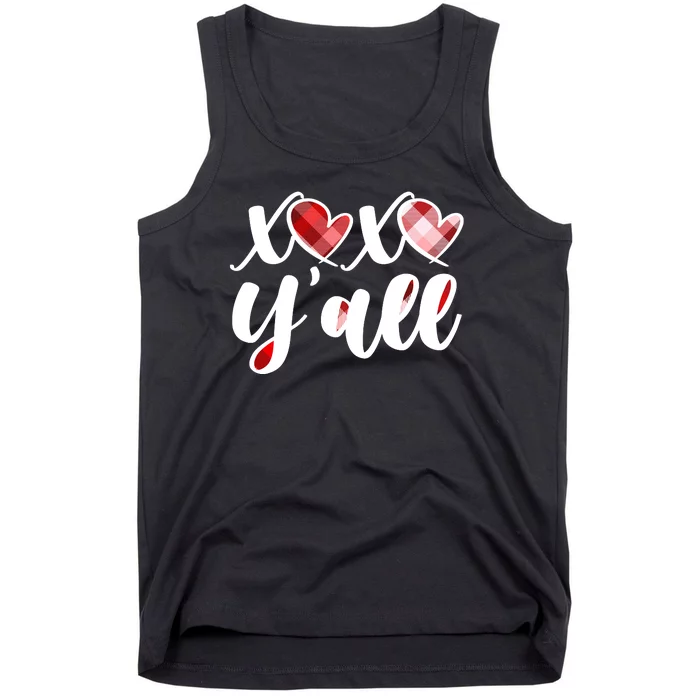 Cute Valentine's Day XOXO Y'all Tank Top