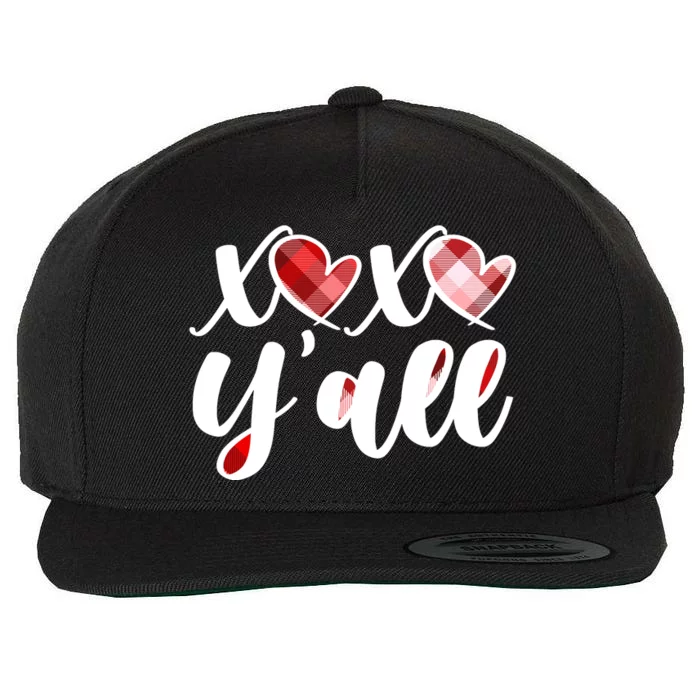 Cute Valentine's Day XOXO Y'all Wool Snapback Cap