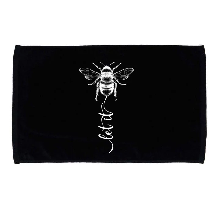 Cute Vintage Let It Bee Microfiber Hand Towel