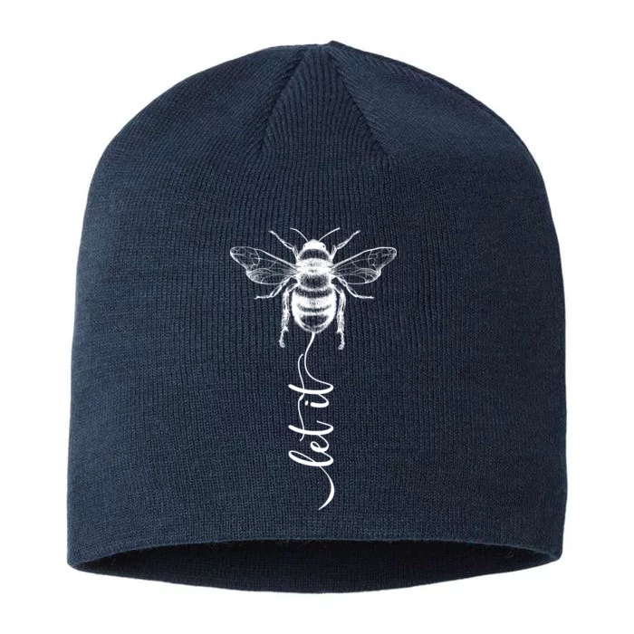 Cute Vintage Let It Bee 8 1/2in Sustainable Knit Beanie