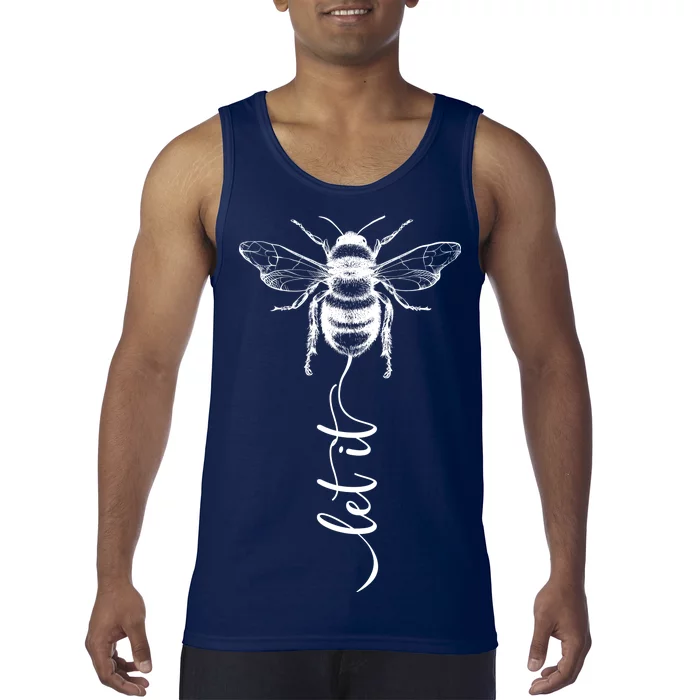 Cute Vintage Let It Bee Tank Top