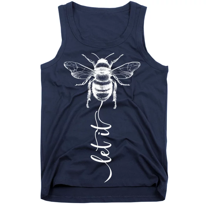 Cute Vintage Let It Bee Tank Top