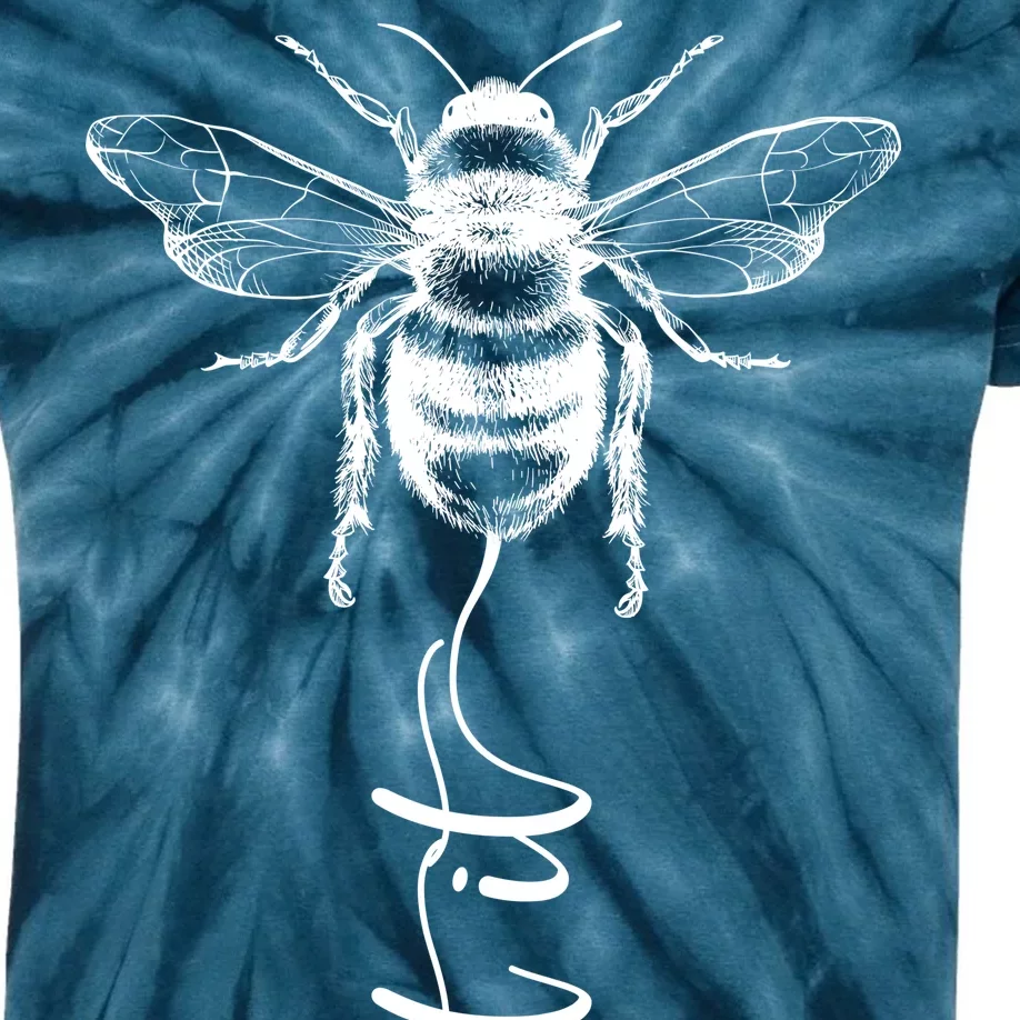 Cute Vintage Let It Bee Kids Tie-Dye T-Shirt