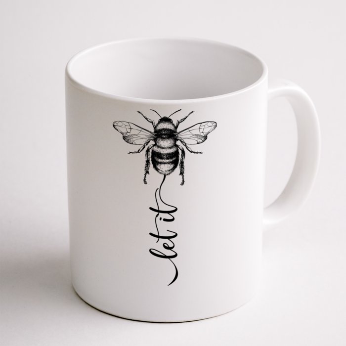 Cute Vintage Let It Bee Front & Back Coffee Mug