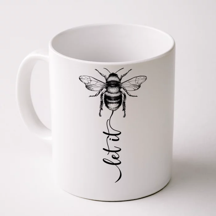 Cute Vintage Let It Bee Front & Back Coffee Mug