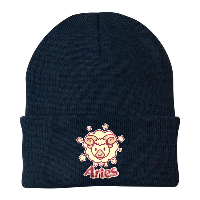 Cute Zodiac Aries Ram Knit Cap Winter Beanie