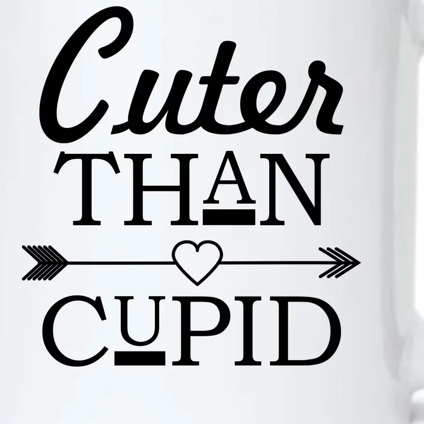 Cuter Than Cupid Funny Cute Valentines Black Color Changing Mug