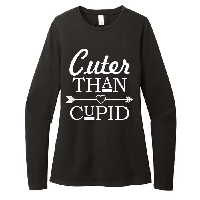 Cuter Than Cupid Funny Cute Valentines Womens CVC Long Sleeve Shirt