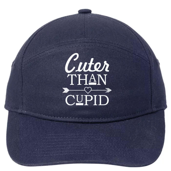 Cuter Than Cupid Funny Cute Valentines 7-Panel Snapback Hat