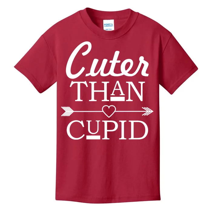 Cuter Than Cupid Funny Cute Valentines Kids T-Shirt