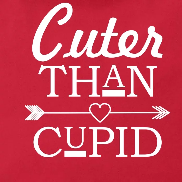 Cuter Than Cupid Funny Cute Valentines Zip Tote Bag