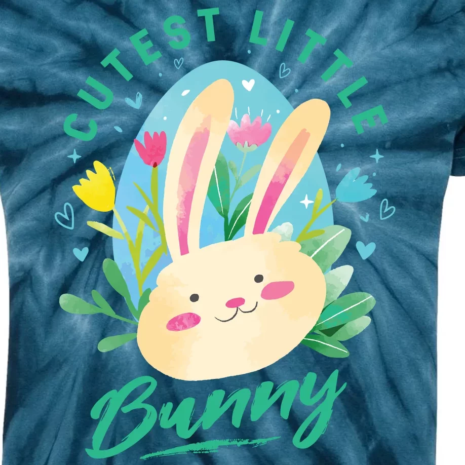 Cutest Little Bunny Kids Tie-Dye T-Shirt