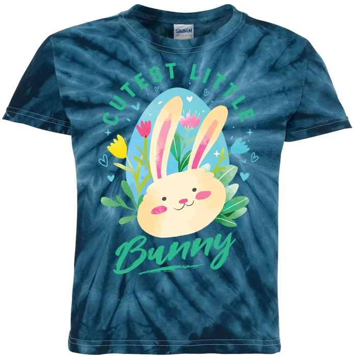 Cutest Little Bunny Kids Tie-Dye T-Shirt