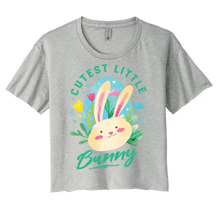 Cutest Little Bunny Women's Crop Top Tee