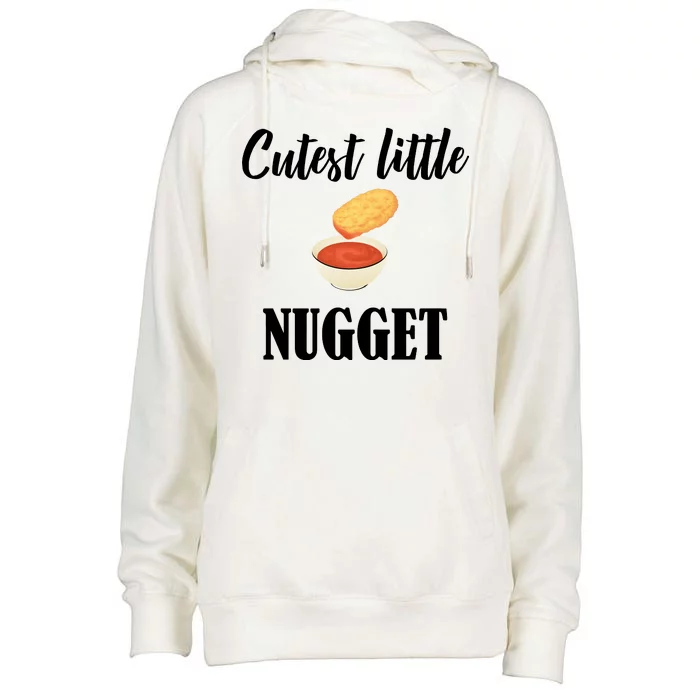 Cutest Little Nugget Womens Funnel Neck Pullover Hood