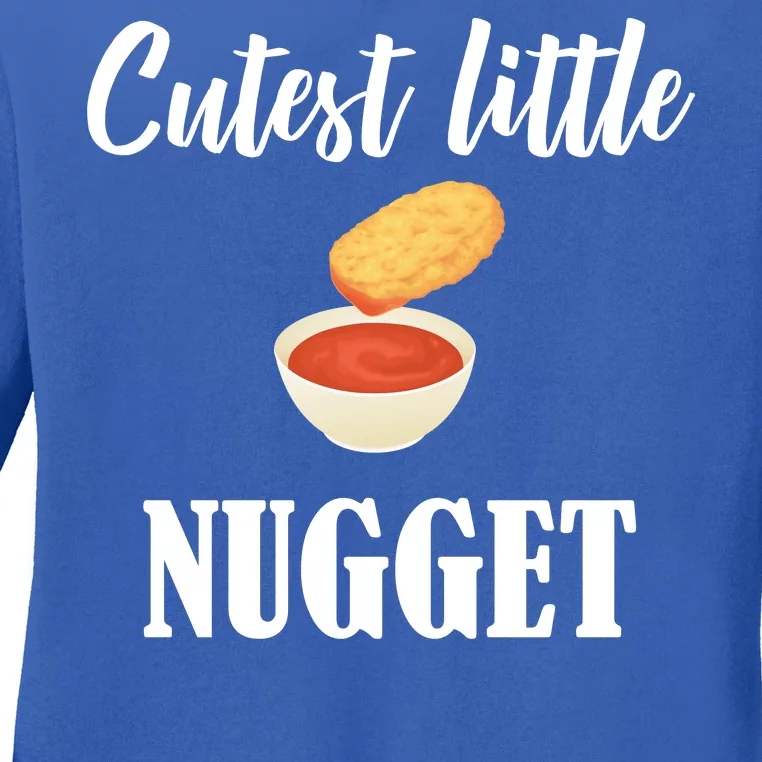 Cutest Little Nugget Ladies Long Sleeve Shirt