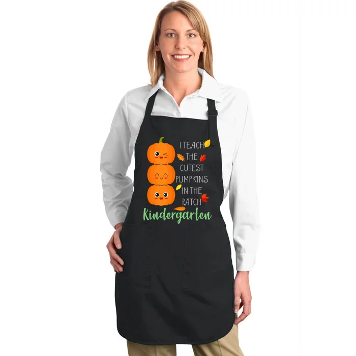 Cutest Pumpkins In The Patch Kindergarten Full-Length Apron With Pocket