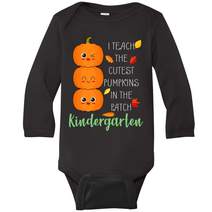 Cutest Pumpkins In The Patch Kindergarten Baby Long Sleeve Bodysuit