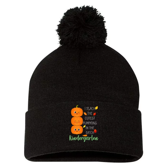 Cutest Pumpkins In The Patch Kindergarten Pom Pom 12in Knit Beanie