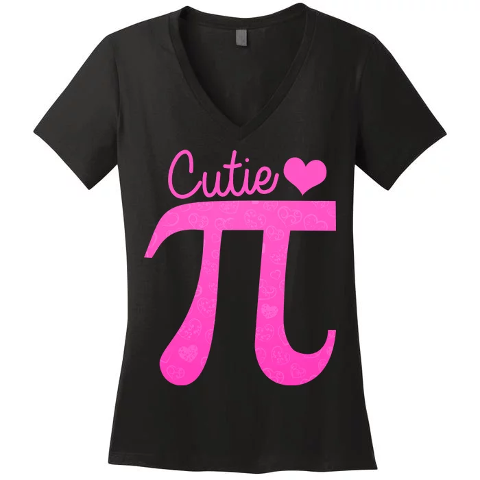 Cutie Pi Women's V-Neck T-Shirt