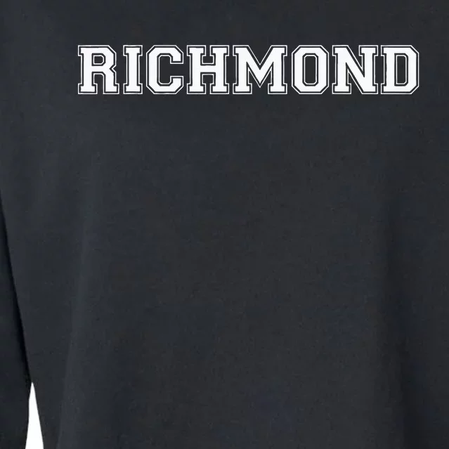 College University Varsity Style Richmond Virginia VI State Cropped Pullover Crew