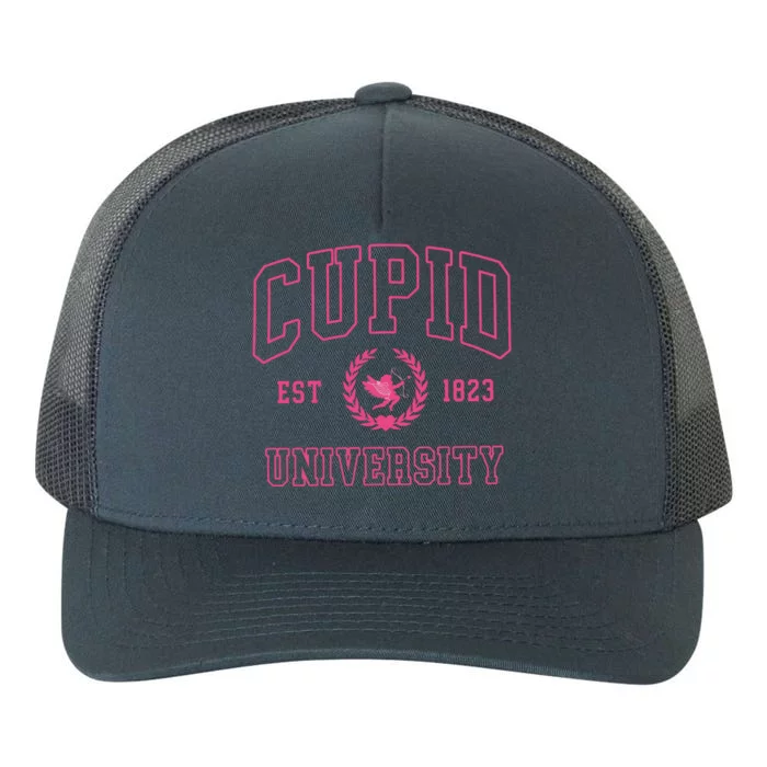 Cupid University Valentines Day Yupoong Adult 5-Panel Trucker Hat