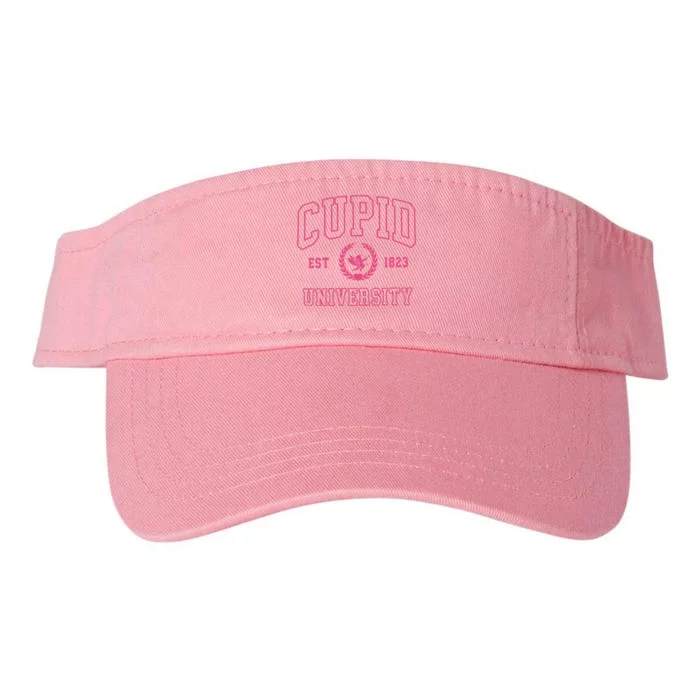 Cupid University Valentines Day Valucap Bio-Washed Visor