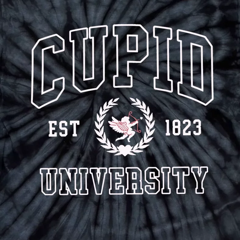 Cupid University Valentine Day Tie-Dye T-Shirt