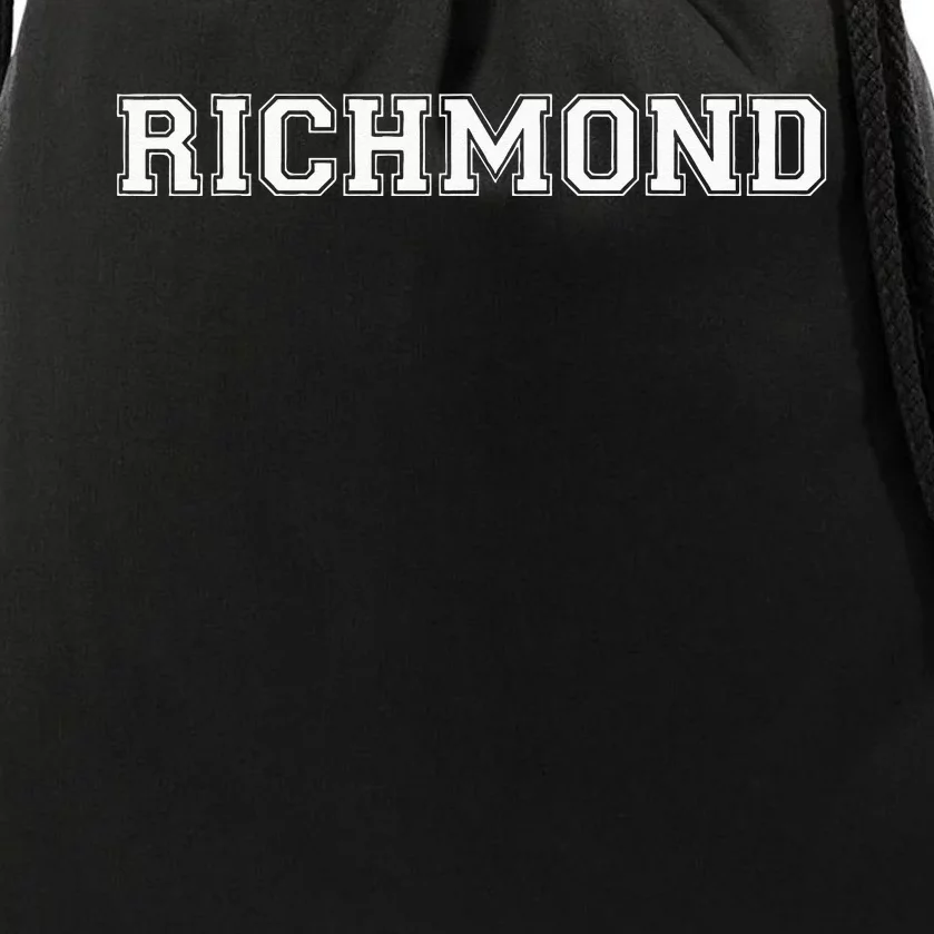 College University Varsity Style Richmond Virginia VI State Drawstring Bag