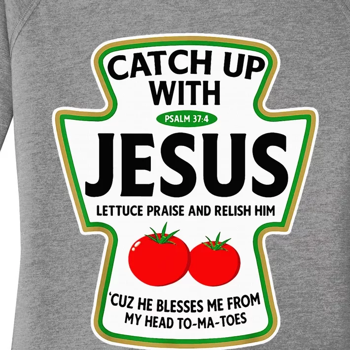 Catch Up With Jesus Women's Perfect Tri Tunic Long Sleeve Shirt