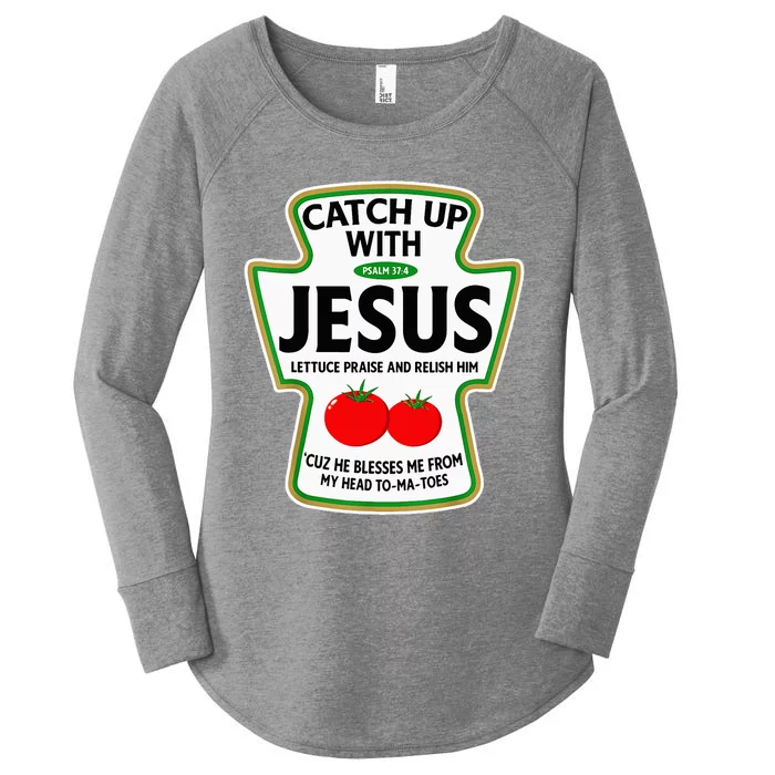 Catch Up With Jesus Women's Perfect Tri Tunic Long Sleeve Shirt