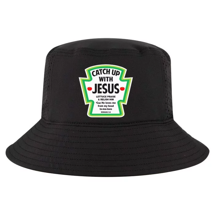 Catch Up With Jesus Funny Christian Faith Cool Comfort Performance Bucket Hat