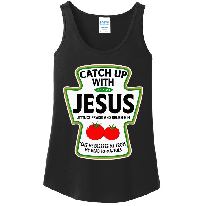 Catch Up With Jesus Ladies Essential Tank