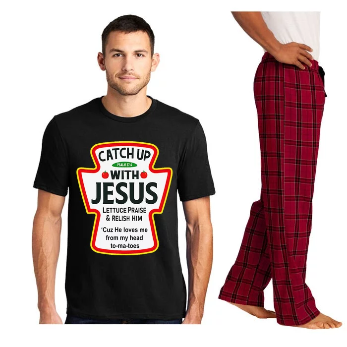 Catch Up With Jesus Funny Christian Pajama Set