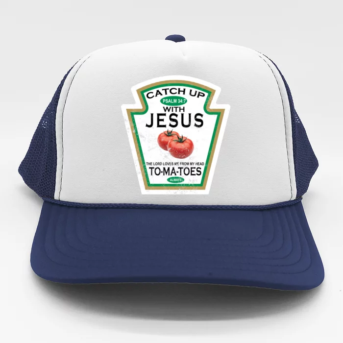 Catch Up With Jesus Vintage Trucker Hat