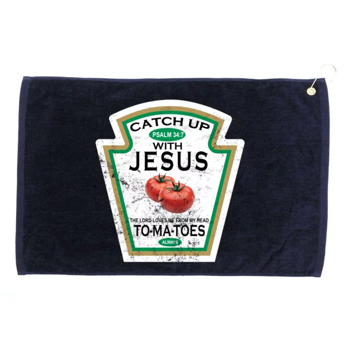 Catch Up With Jesus Vintage Grommeted Golf Towel