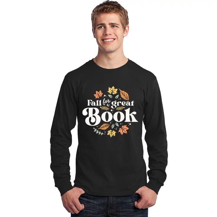 Cozy Up with a Captivating Autumn Read for Educators Long Sleeve Shirt