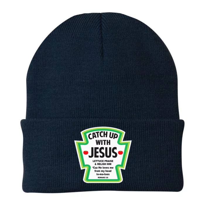 Catch Up With Jesus Funny Christian Faith Knit Cap Winter Beanie