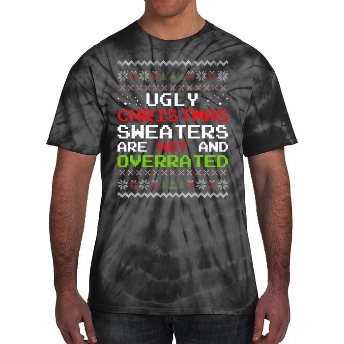 Christmas Ugly Xmas Sweater Party Tie-Dye T-Shirt