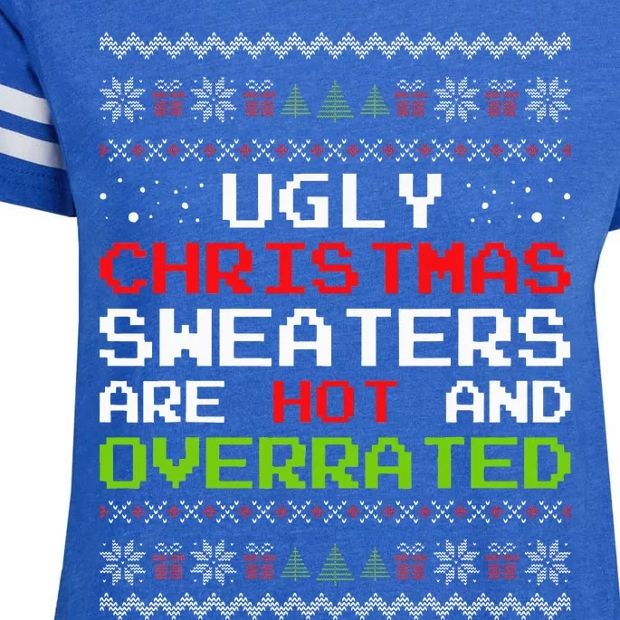 Christmas Ugly Xmas Sweater Party Enza Ladies Jersey Football T-Shirt