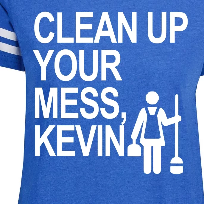 Clean Up Your Mess Kevin Enza Ladies Jersey Football T-Shirt