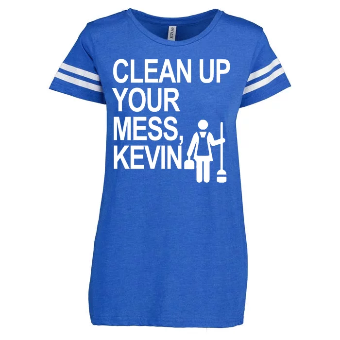 Clean Up Your Mess Kevin Enza Ladies Jersey Football T-Shirt