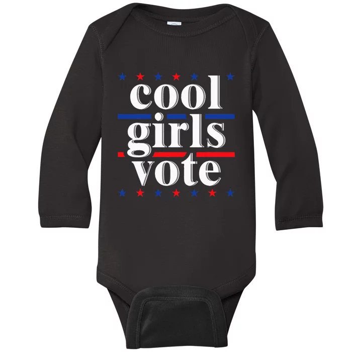 Cool Vote 2024 Voter Us Election Political Apparel Baby Long Sleeve Bodysuit