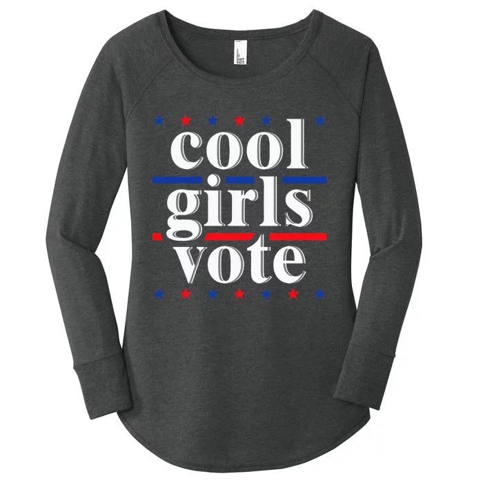 Cool Vote 2024 Voter Us Election Political Apparel Women's Perfect Tri Tunic Long Sleeve Shirt