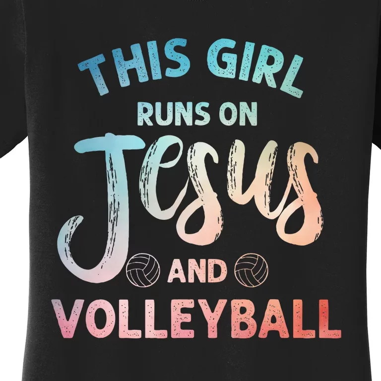 Christian Volleyball Art Volleyball Player Women's T-Shirt