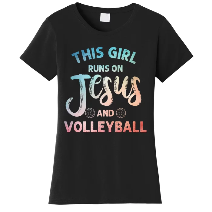 Christian Volleyball Art Volleyball Player Women's T-Shirt