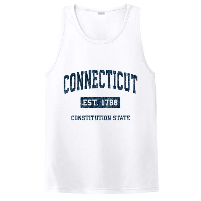 Connecticut Vintage Athletic Sports Performance Tank